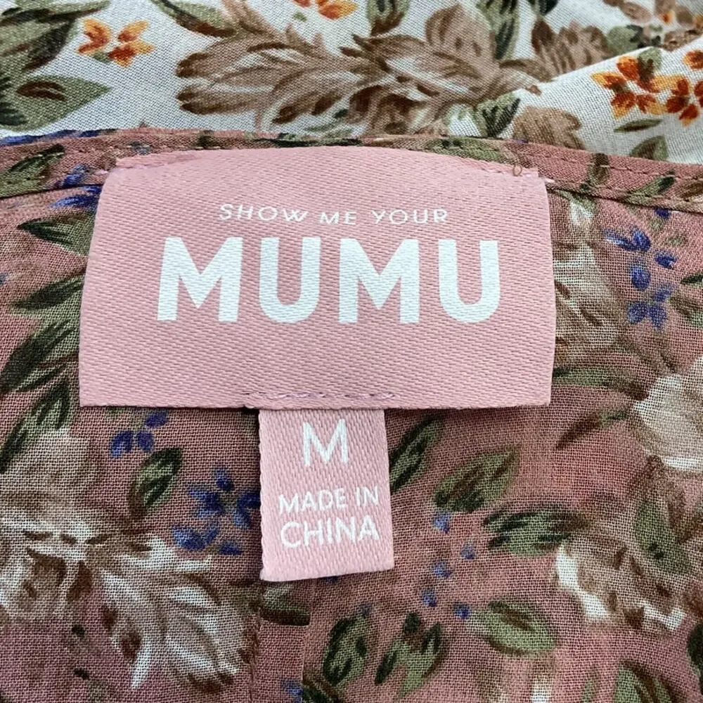 Show Me Your Mumu Boho Floral Print Mix Kimmy Blouse Size M